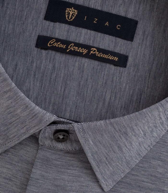 Izac Chemise En Jersey De Coton Anthracite Chiné PYLAN