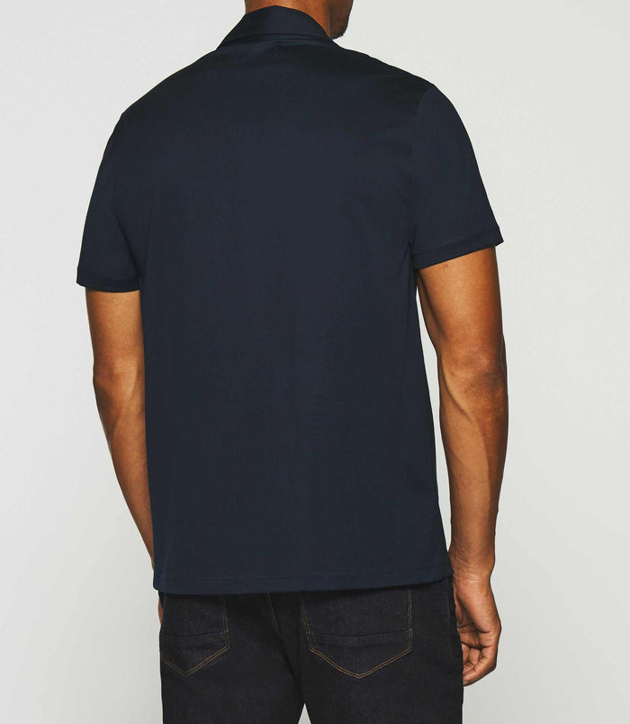 Izac Chemise Manches Courtes En Jersey Marine Et Camel KAMI