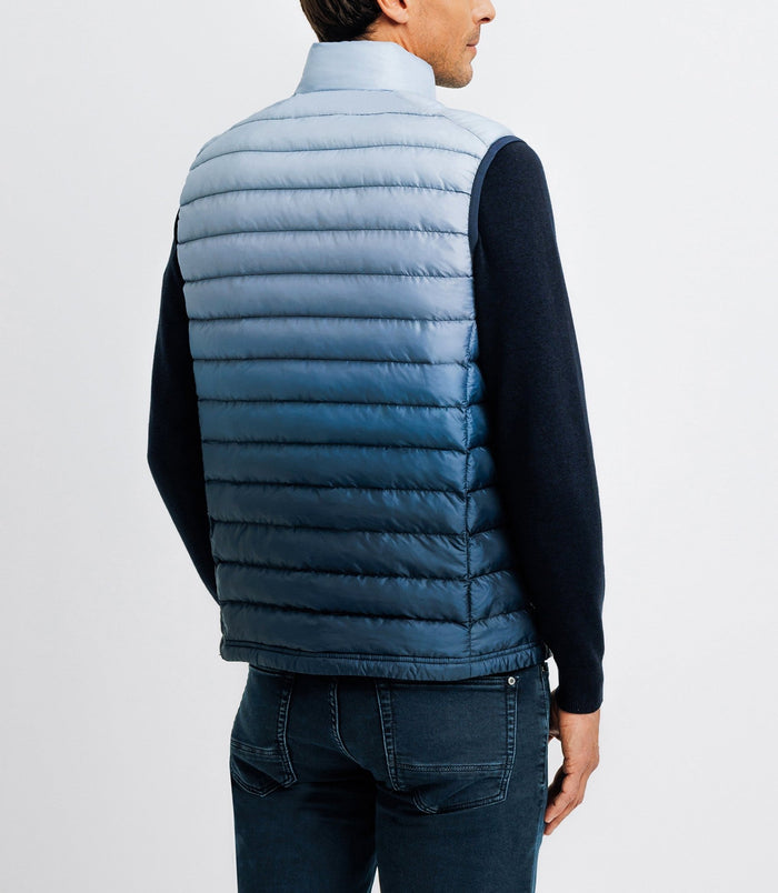 Izac Doudoune Sans Manches Dégradée Et Matelassée Marine