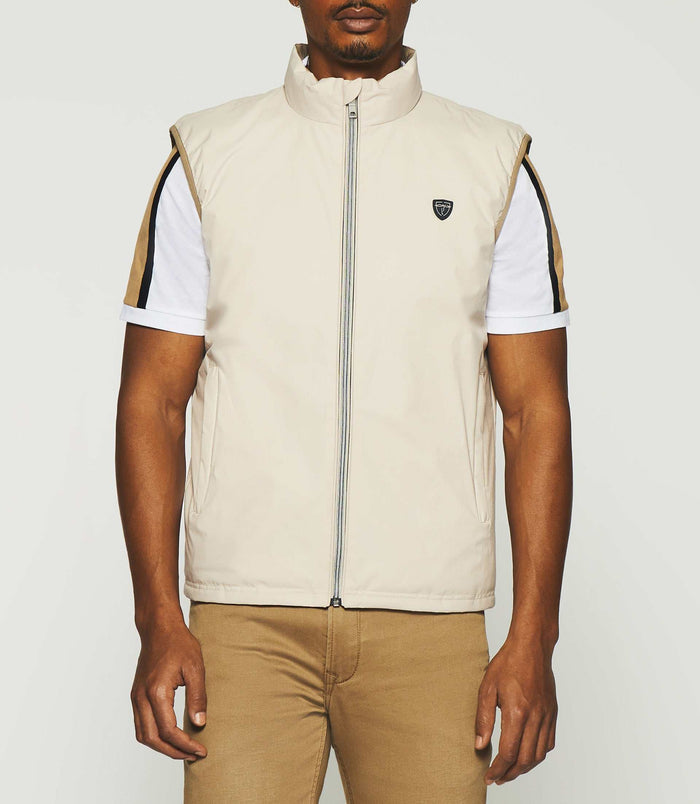 Izac Doudoune Sans Manches Réversible Beige Clair Et Beige Foncé RENAN