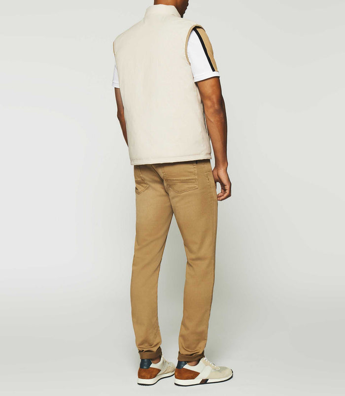 Izac Doudoune Sans Manches Réversible Beige Clair Et Beige Foncé RENAN