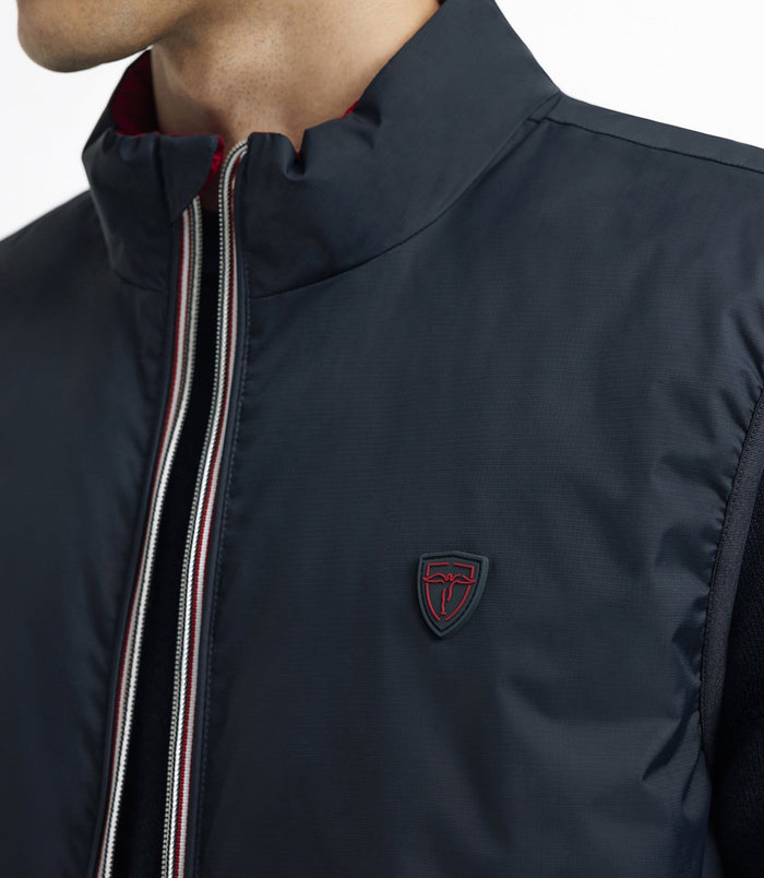 Izac Doudoune Sans Manches Réversible Marine Et Rouge