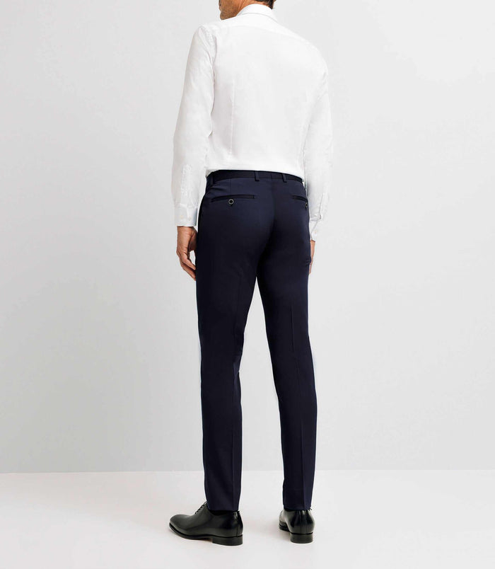 Izac 1pantalon Ville Tissu Techniqe BLEU