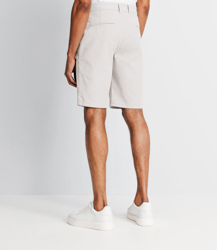 Izac Bermuda Armuré Beige Clair