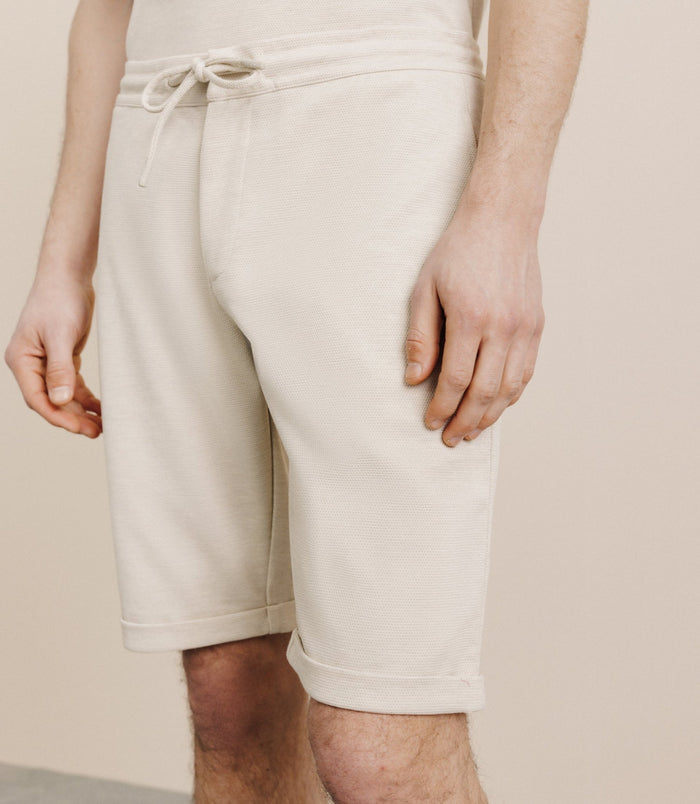 Izac Bermuda Avec Cordon Beige