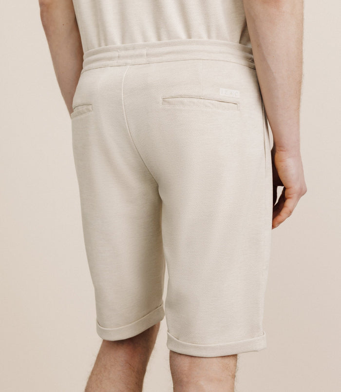 Izac Bermuda Avec Cordon Beige