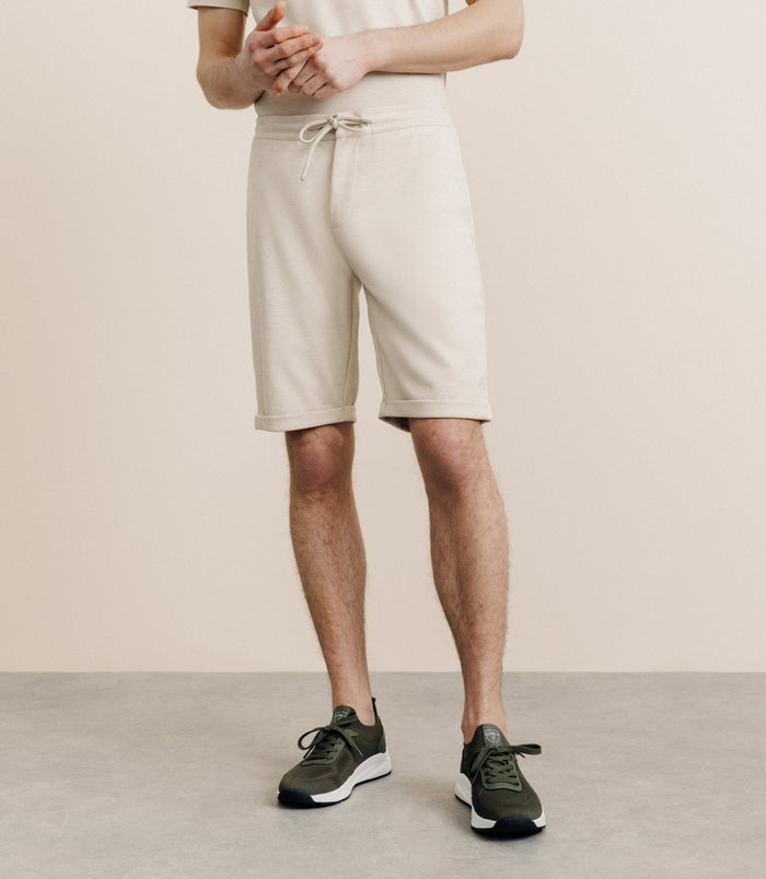 izac Bermuda avec cordon beige