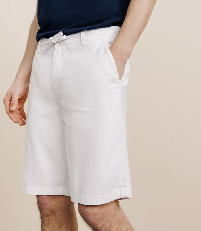 Izac Bermuda Avec Cordon Blanc