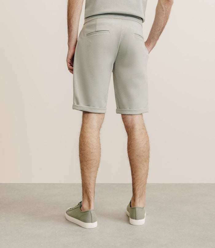 Izac Bermuda Avec Cordon Kaki