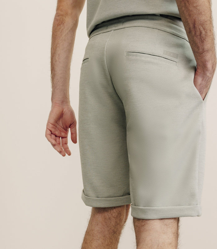 Izac Bermuda Avec Cordon Kaki