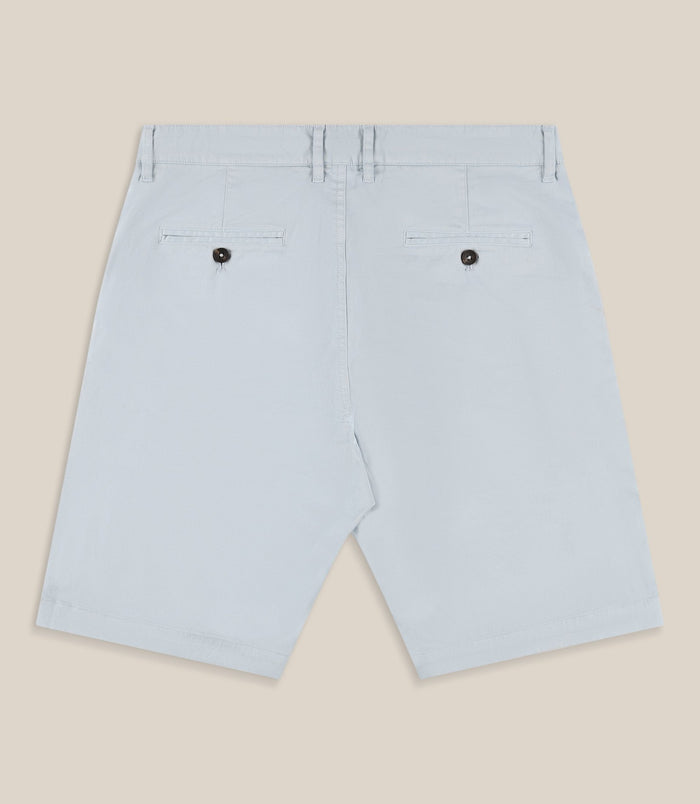 Izac Bermuda Coton Stretch Bleu Clair