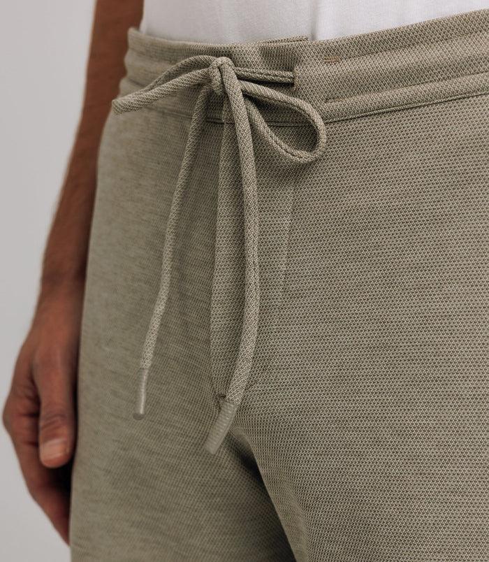 Izac Bermuda Coton Stretch Kaki Clair