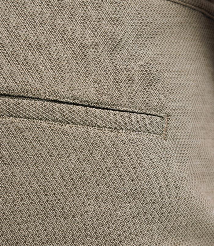Izac Bermuda Coton Stretch Kaki Clair