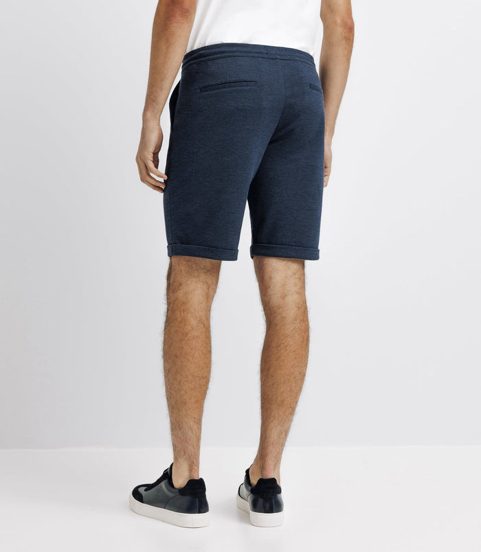 Izac Bermuda Coton Stretch Marine