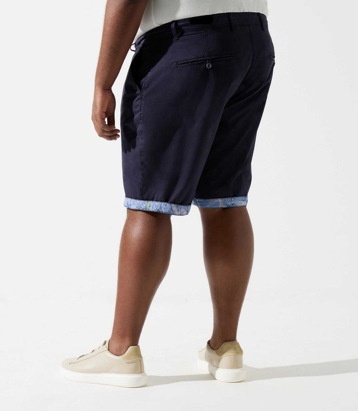 Izac Bermuda Coton Stretch Marine SLOWLYBT