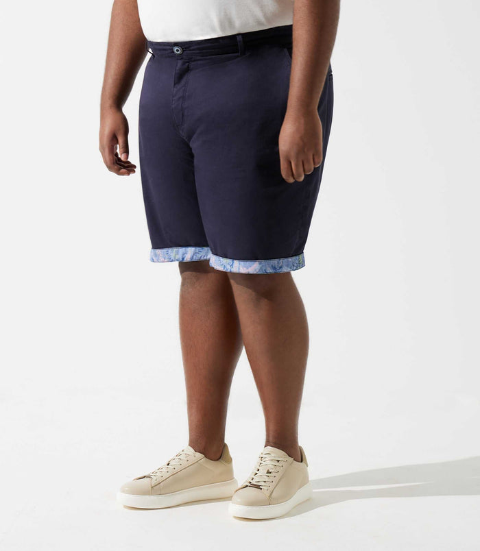 izac Bermuda coton stretch marine SLOWLYBT