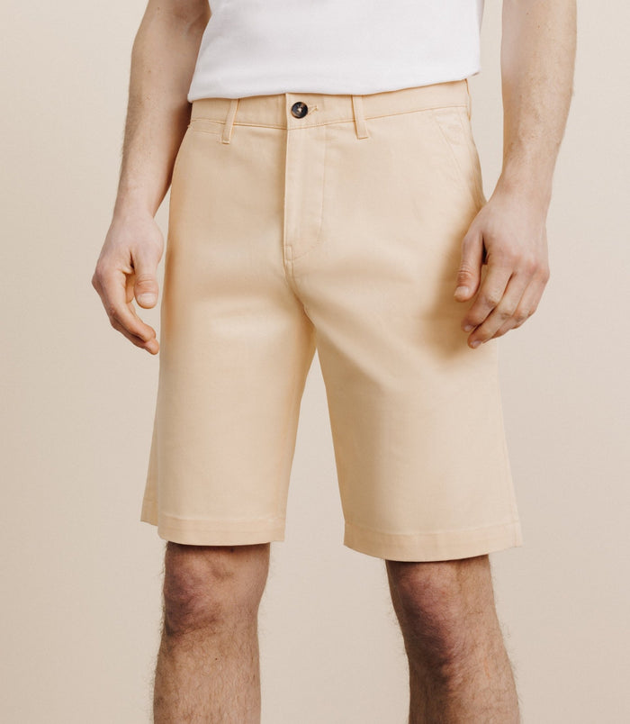 Izac Bermuda Coton Stretch Pêche