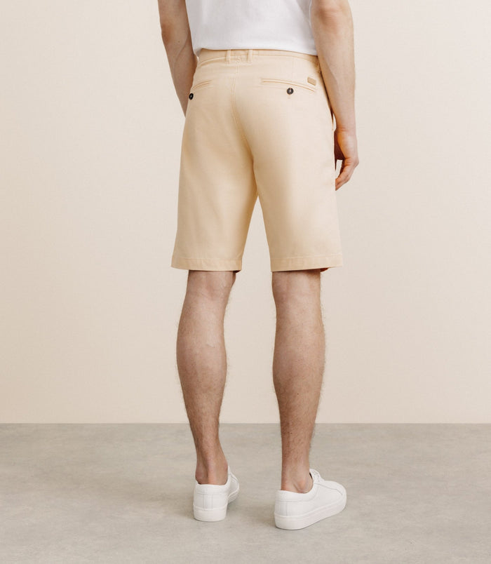 Izac Bermuda Coton Stretch Pêche