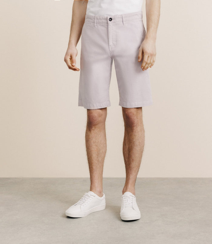 izac Bermuda coton stretch rose