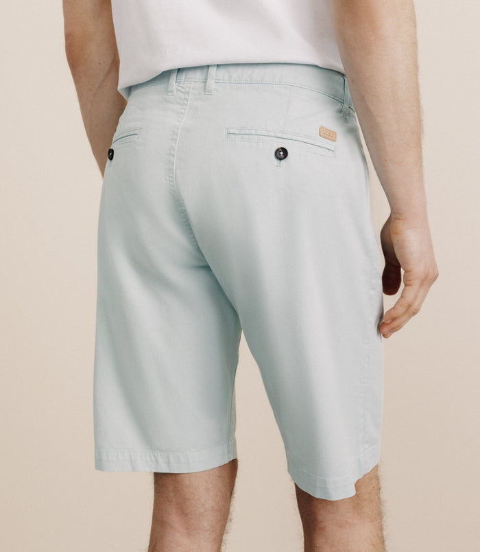 Izac Bermuda Coton Stretch Vert