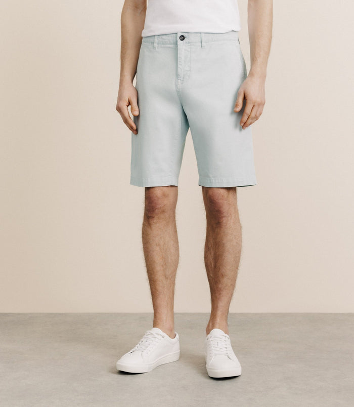 izac Bermuda coton stretch vert