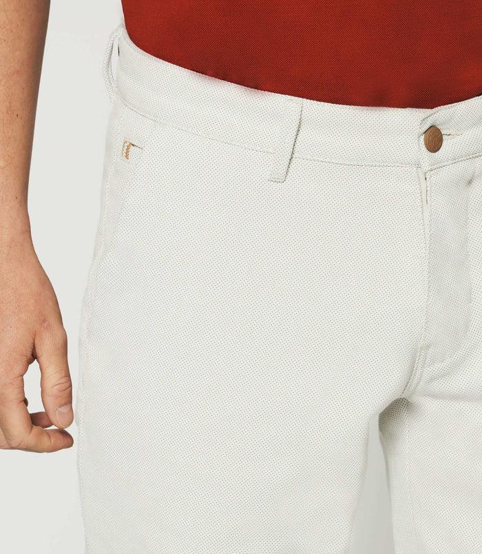 Izac Bermuda En Coton Beige
