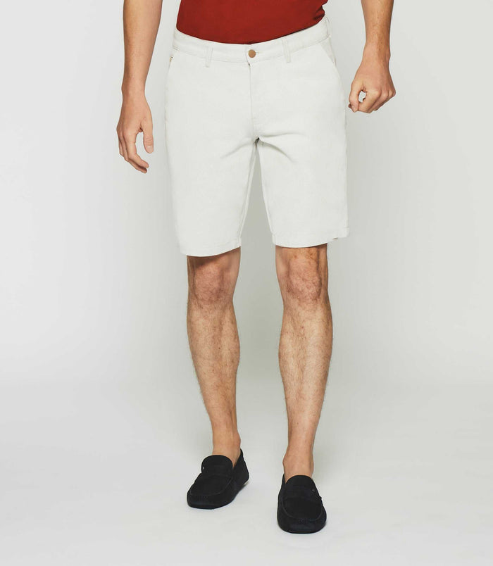 izac Bermuda en coton beige