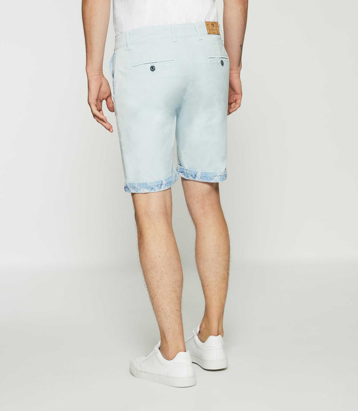 Izac Bermuda En Coton Stretch Bleu Ciel SLOWLY