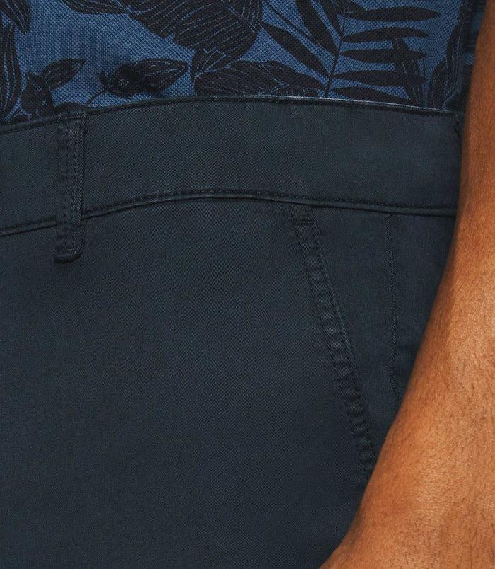 Izac Bermuda En Coton Stretch Marine SLOWLY