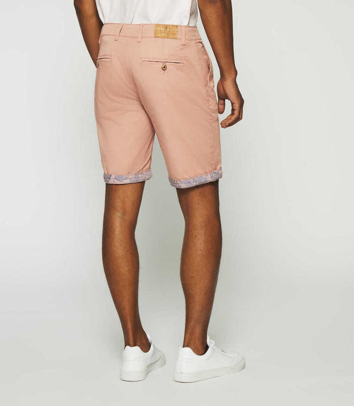 Izac Bermuda En Coton Stretch Rose