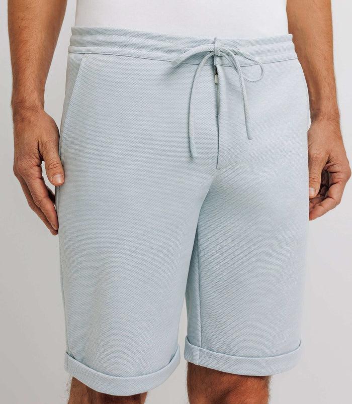 Izac Bermuda En Maille Ciel