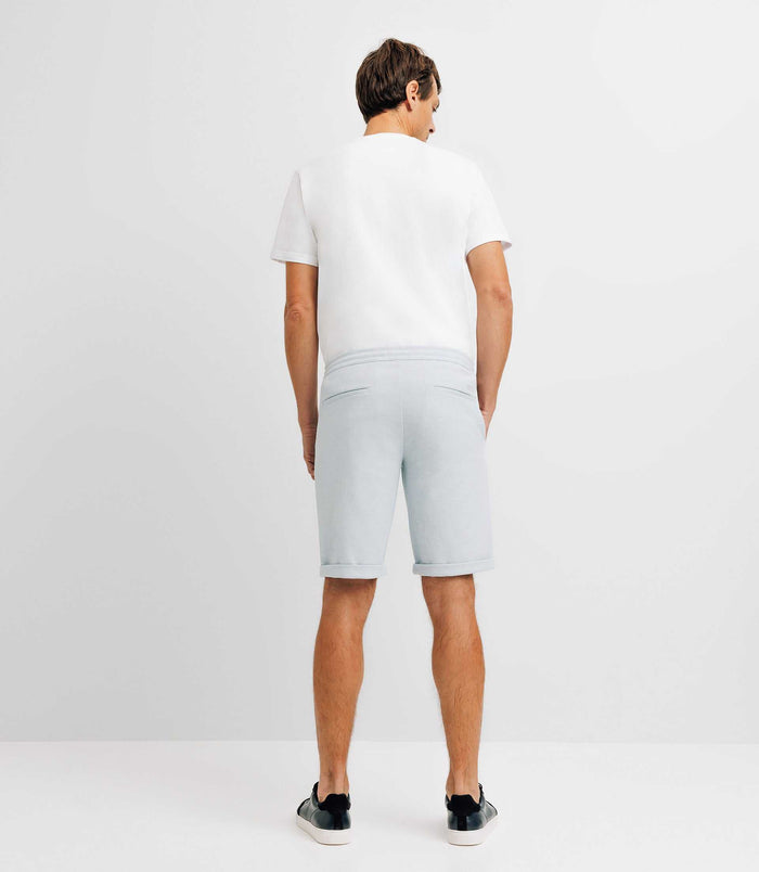 Izac Bermuda En Maille Ciel