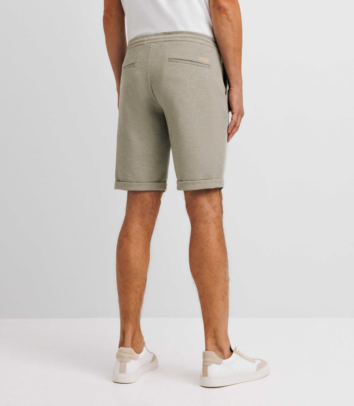 Izac Bermuda En Maille Kaki