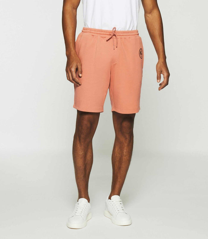 izac Bermuda en molleton uni rose SWSAM