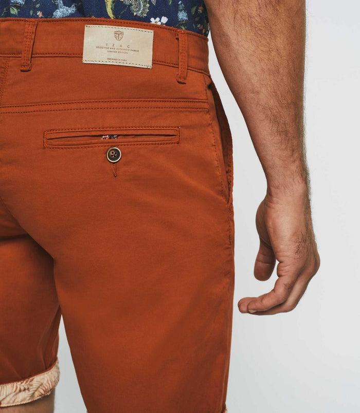 Izac Bermuda Fantaisie Orange "Slowly"