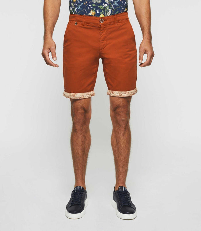 izac Bermuda fantaisie orange "Slowly"