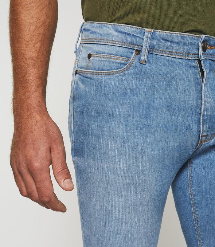 Izac Bermuda Hydroless Jean Denim Bleach "Start"