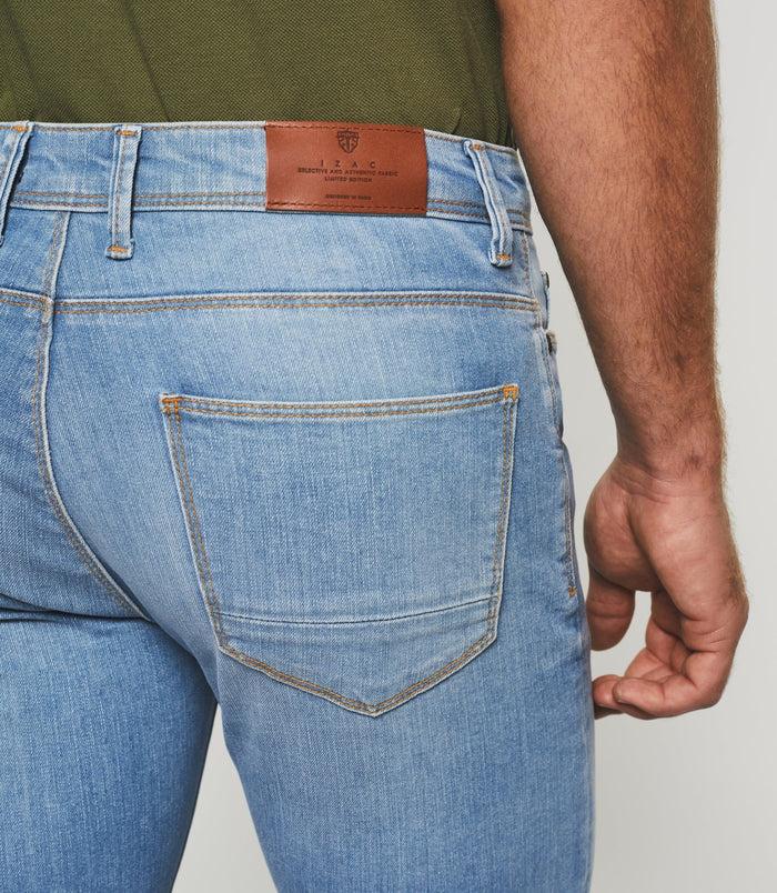 Izac Bermuda Hydroless Jean Denim Bleach "Start"