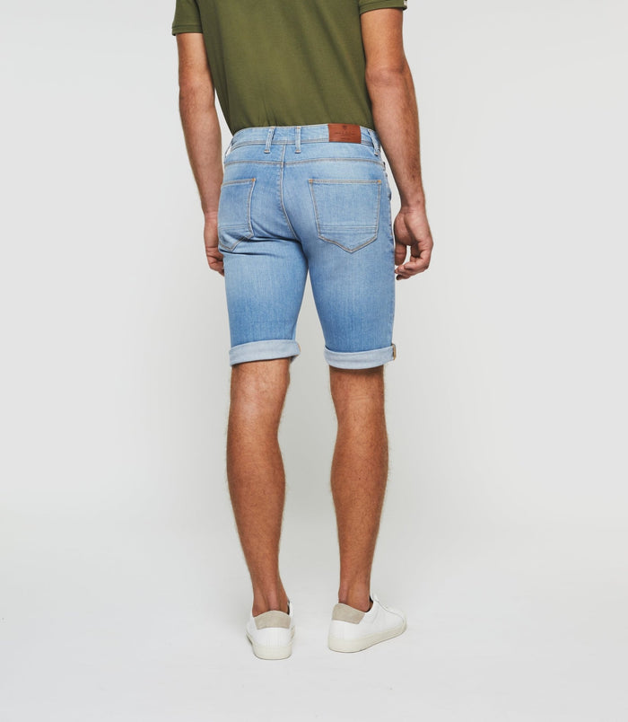 Izac Bermuda Hydroless Jean Denim Bleach "Start"