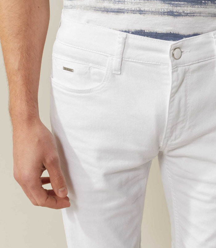 Izac Bermuda Slim Blanc "Venada"