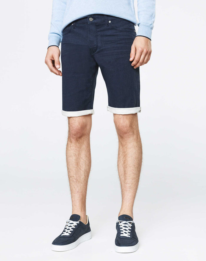 Izac Bermuda Slim Denim Marine