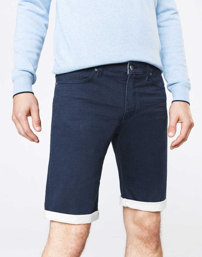 izac Bermuda slim denim marine