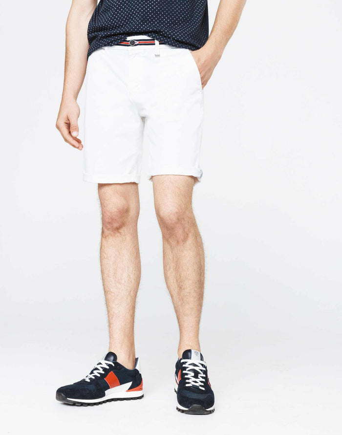izac Bermuda sport chic blanc