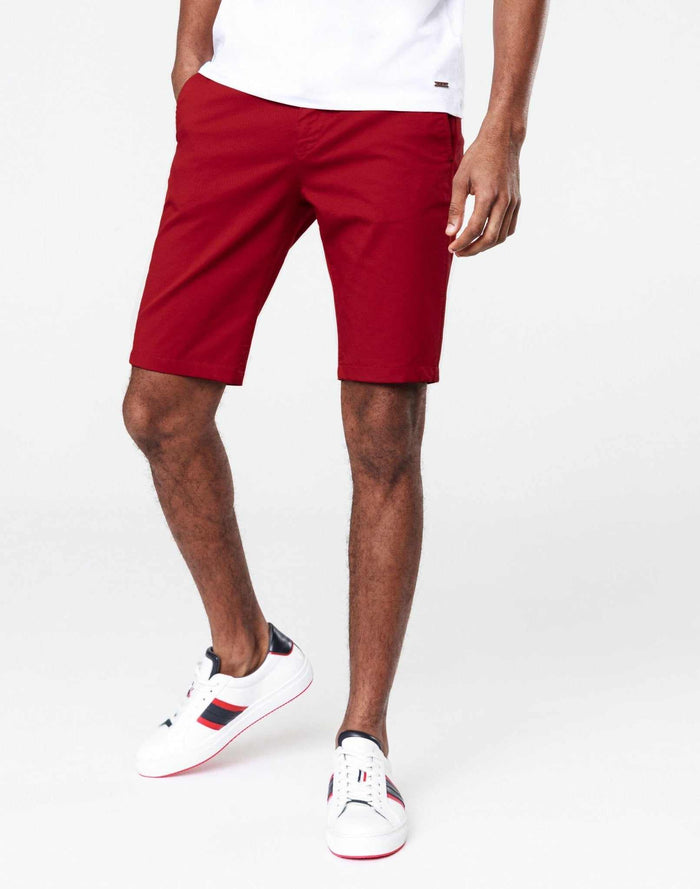 izac Bermuda sport chic rouge
