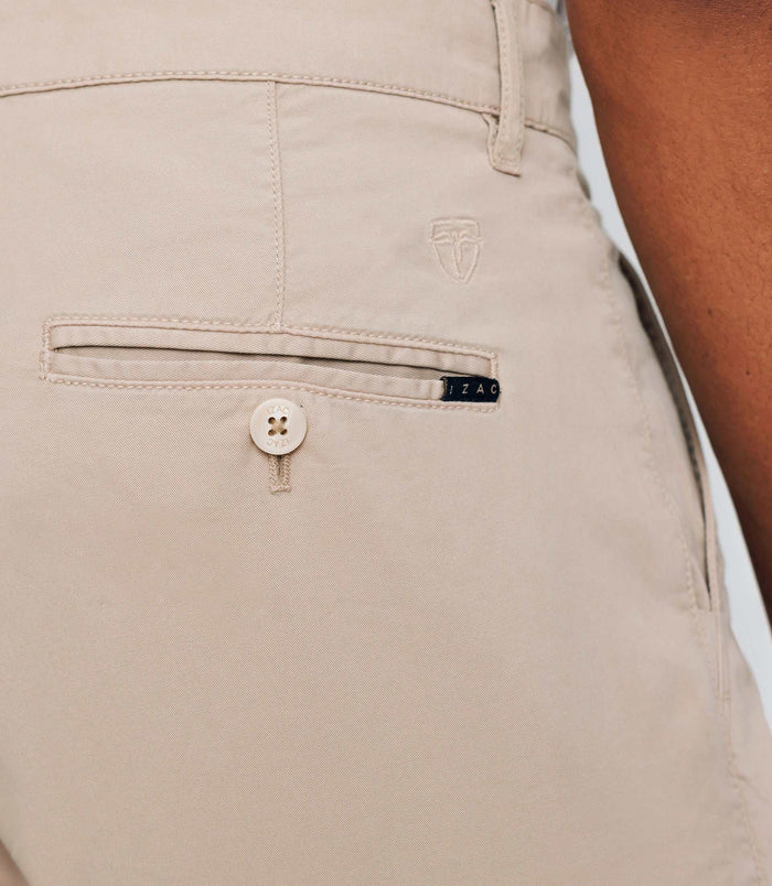 Izac Bermuda Stretch Beige