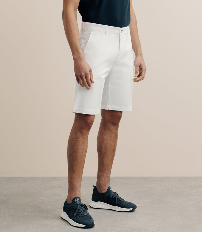 izac Bermuda stretch blanc