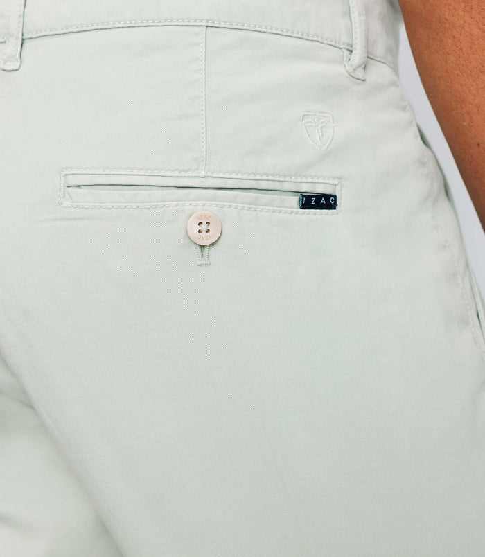 Izac Bermuda Stretch Vert Clair