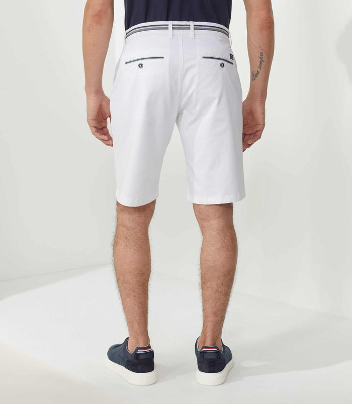 Izac Bermuda Tape Fantaisie Blanc "Vateau"