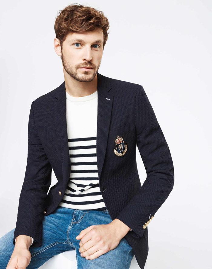 Izac Blazer Bleu Marine