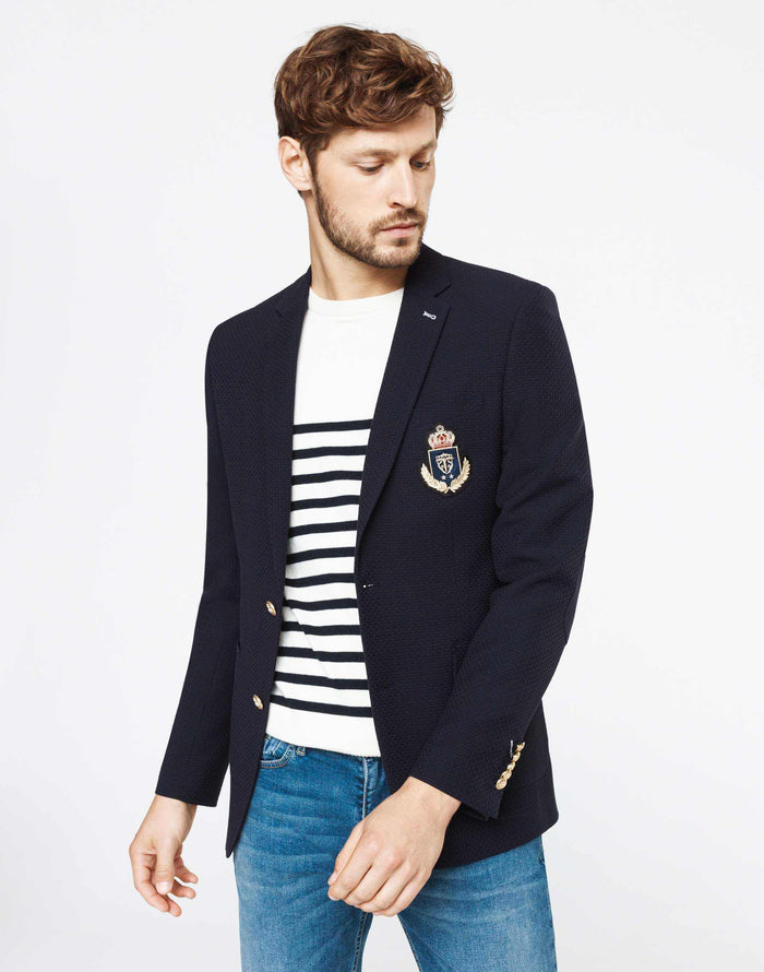 Izac Blazer Bleu Marine